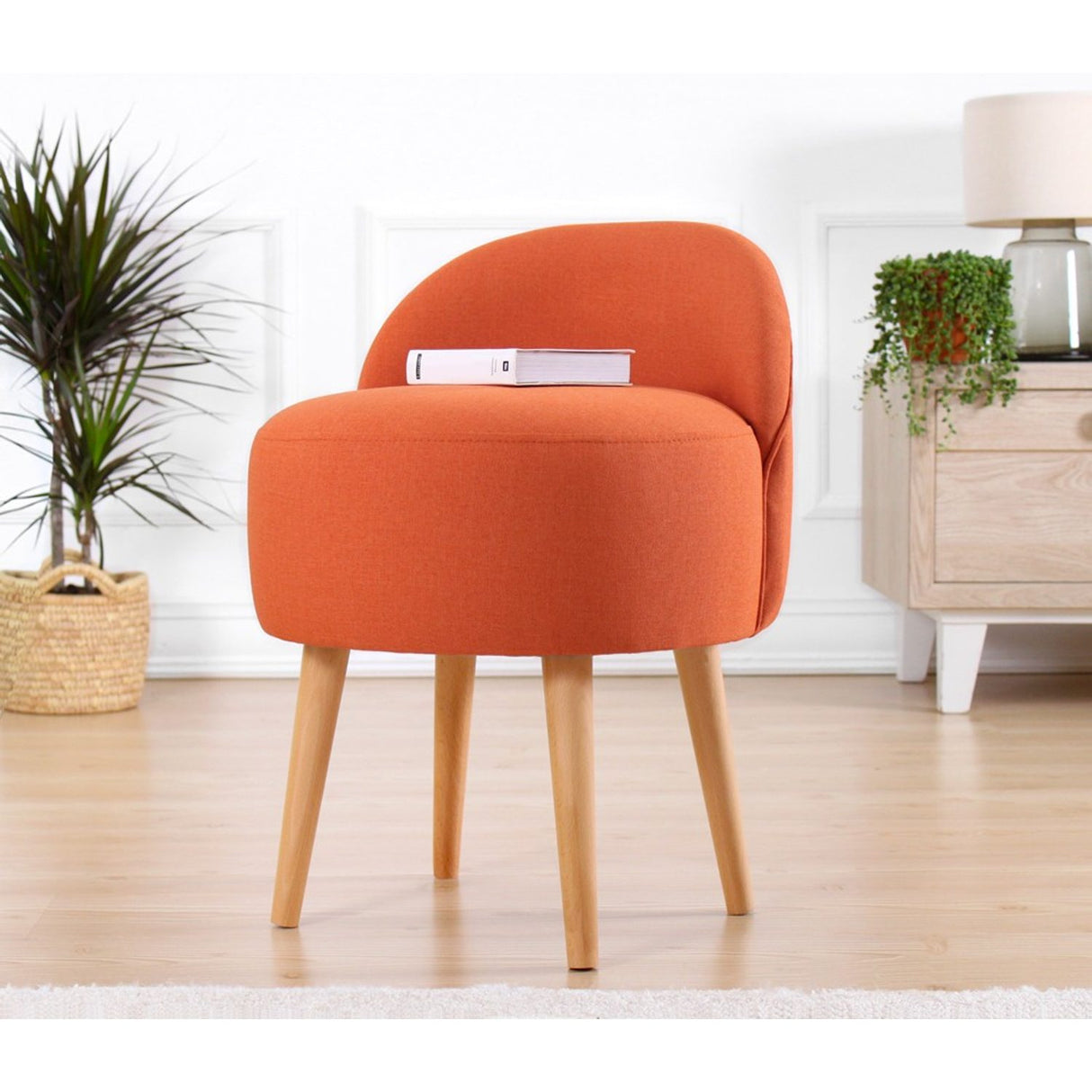 Fès (46 x 64 x 46 cm) Puff Orange