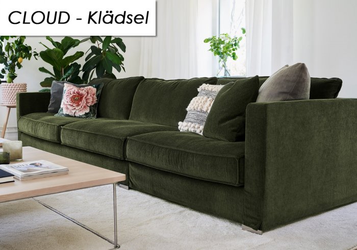 Cloud Klädsel Moss Dark Green - 2.5-sits Soffa