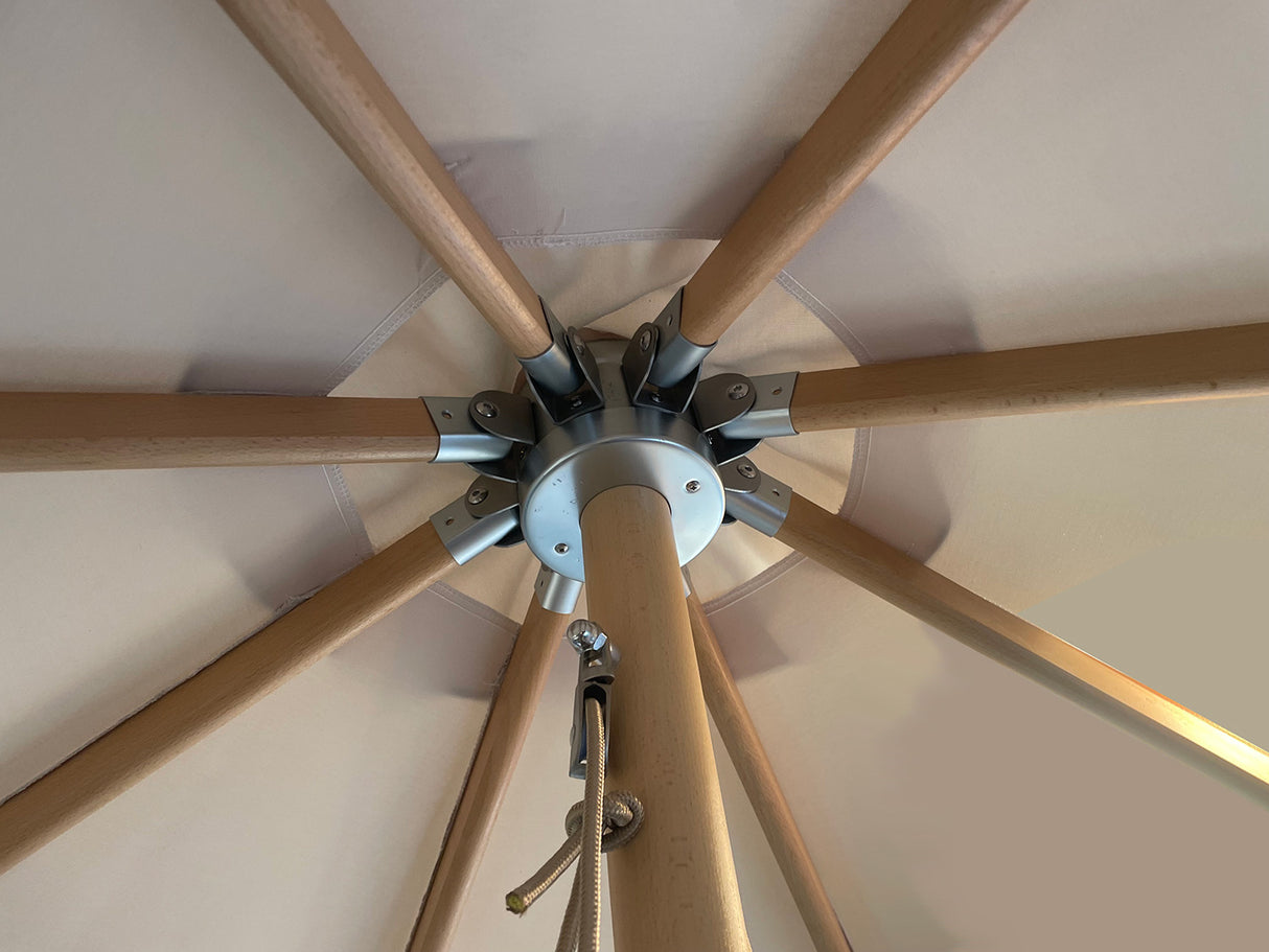 Corsica Parasoll 3m Beige/Wood
