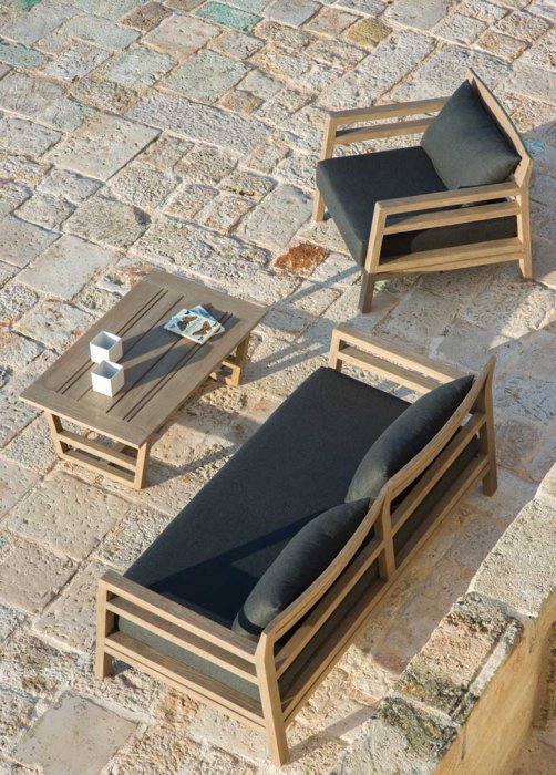 Costes 3-sits Soffa Teak