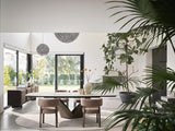 Calla Matbord 100x200-296 cm Pearl Beige / Keramik