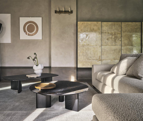 Sandy Soffbord Runt Canaletto Walnut