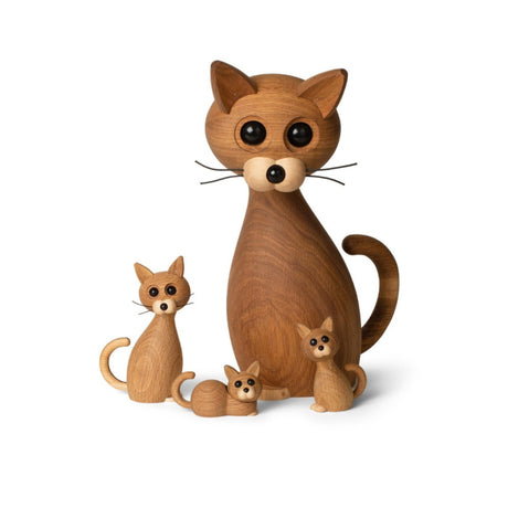 Lucky Katt Ek/Lönn Dekoration 42 cm