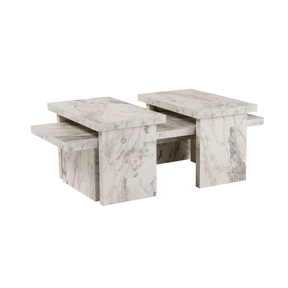 Hobart (110 x 30 x 45 cm) Soffbord Freesia-marmor