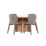 Strada, Astoria Oval matgrupp Brun, Vitputsad, 4st