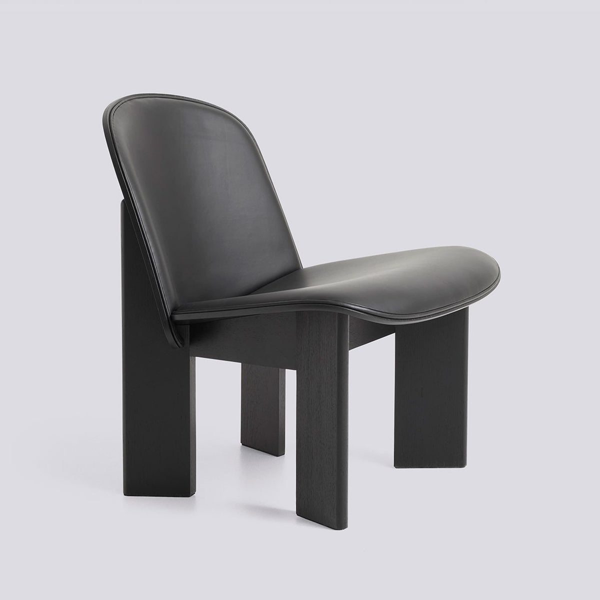 Chisel Fåtölj Black – ekfaner med vattenbaserad lack, Sense Black