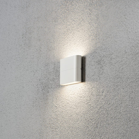 Chieri HP-LED 2x3W Vägglampa Ute Vit