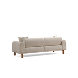 Accra 3-sits (228 x 88 x 75 cm) Creme 3-sits bäddsoffa