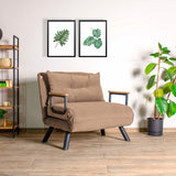 Freetown Single (26 x 120 x 60 cm) 1-sits bäddsoffa Ljusbrun