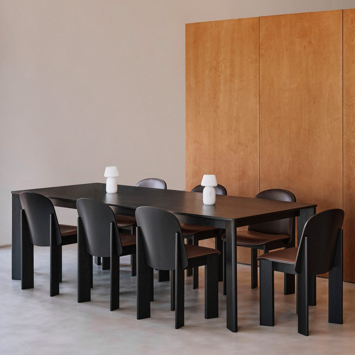 Chisel 30 rektangulärt L200 × B95 × H74 cm Matbord Black – lackerad ekfaner, Black – lackerad ek