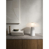 Glossy Bordslampa Opal Vit