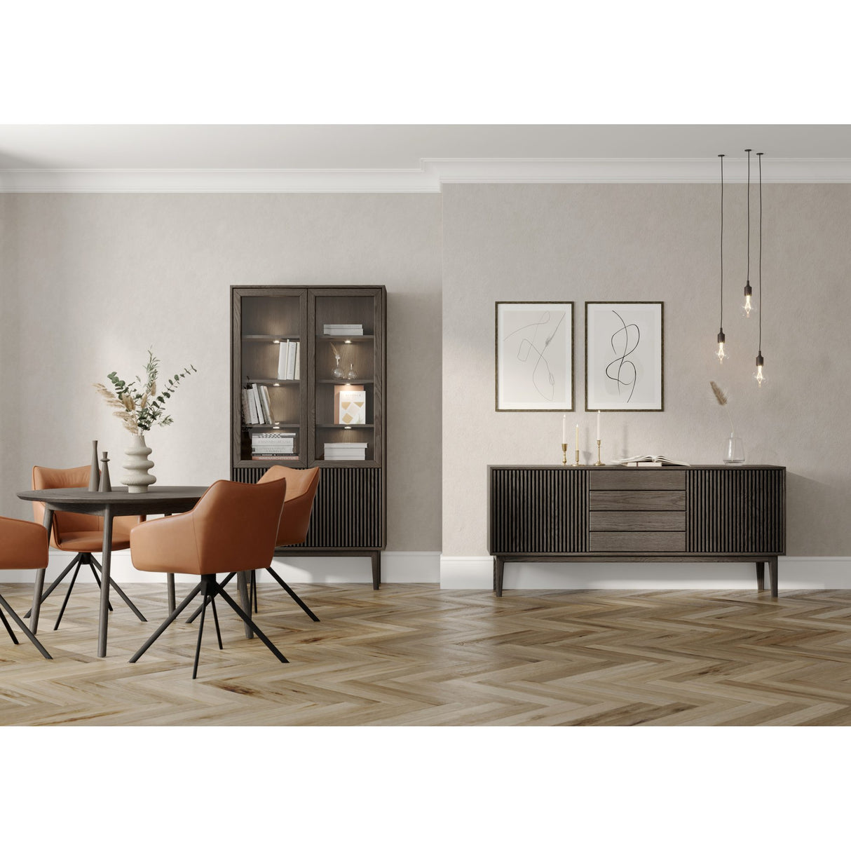 Nord Matbord 120 cm Rökoljad Ek