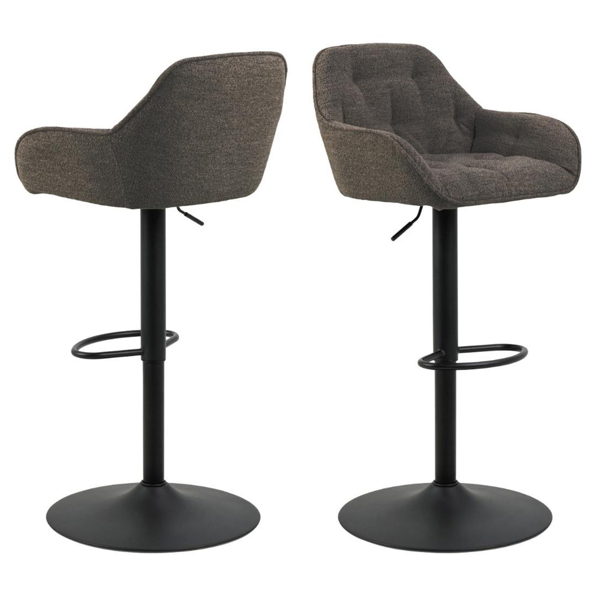 Toulon Barstol Trumpetbas Monza tyg Taupe