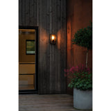 Carpi E27 Vägglampa Ute Svart/Klar, Medium (18 cm)