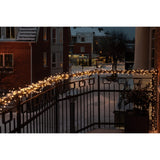 Cluster Frostad LED Svart kabel 30V/IP44 Ljusslinga Ute 13.18m, Varmvita