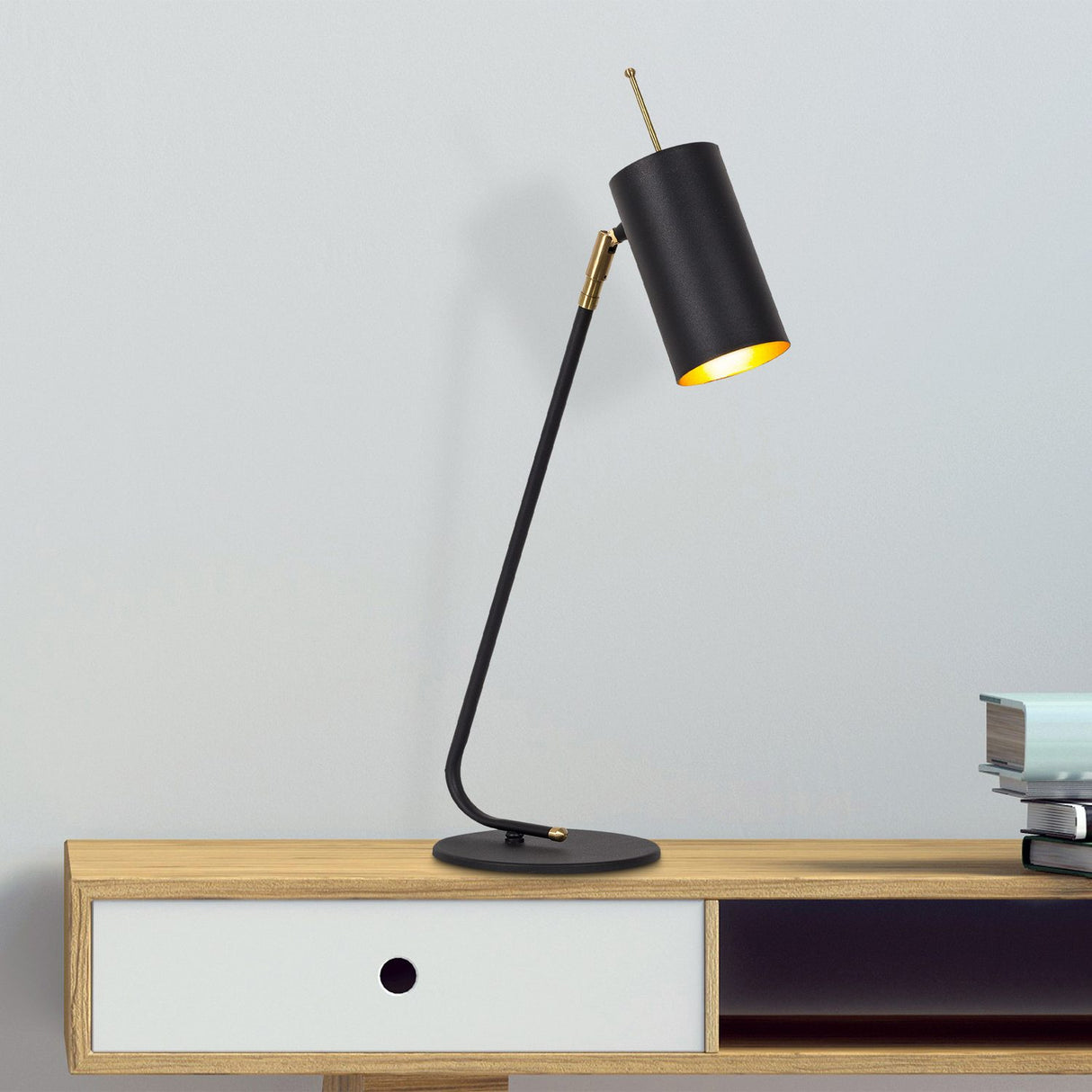 Mel Bordslampa Glim Black / Gold