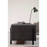 Doha 3-sits (225 x 93 x 75 cm) 3-sitssoffa Antracit