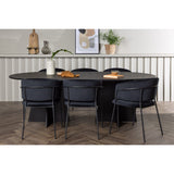 Bootcut, Selma Oval matgrupp Svart, Svart, 230 x 115