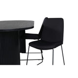 Bianca, Muce Oval matgrupp Svart, Svart, 200 x 90