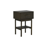 Lyon Sängbord 1 låda Brunlackad ek, 66 cm