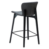 Paragon Barstol Pebble Grey Bouclé, Black 68 cm