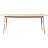 Karmöy Matbord Vitpigmenterat 205-305x105 cm , Med 2 tillägg