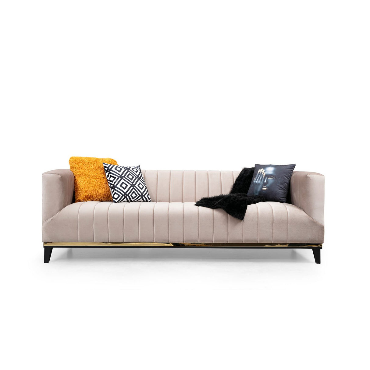 Tallinn (222 x 89 x 75 cm) 3-sitssoffa Beige