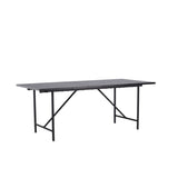 Astrid Rektangulärt matbord Svart, 90 x 200