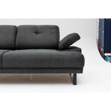 Kingston (199 x 99 x 83 cm) 2-sits bäddsoffa Antracit