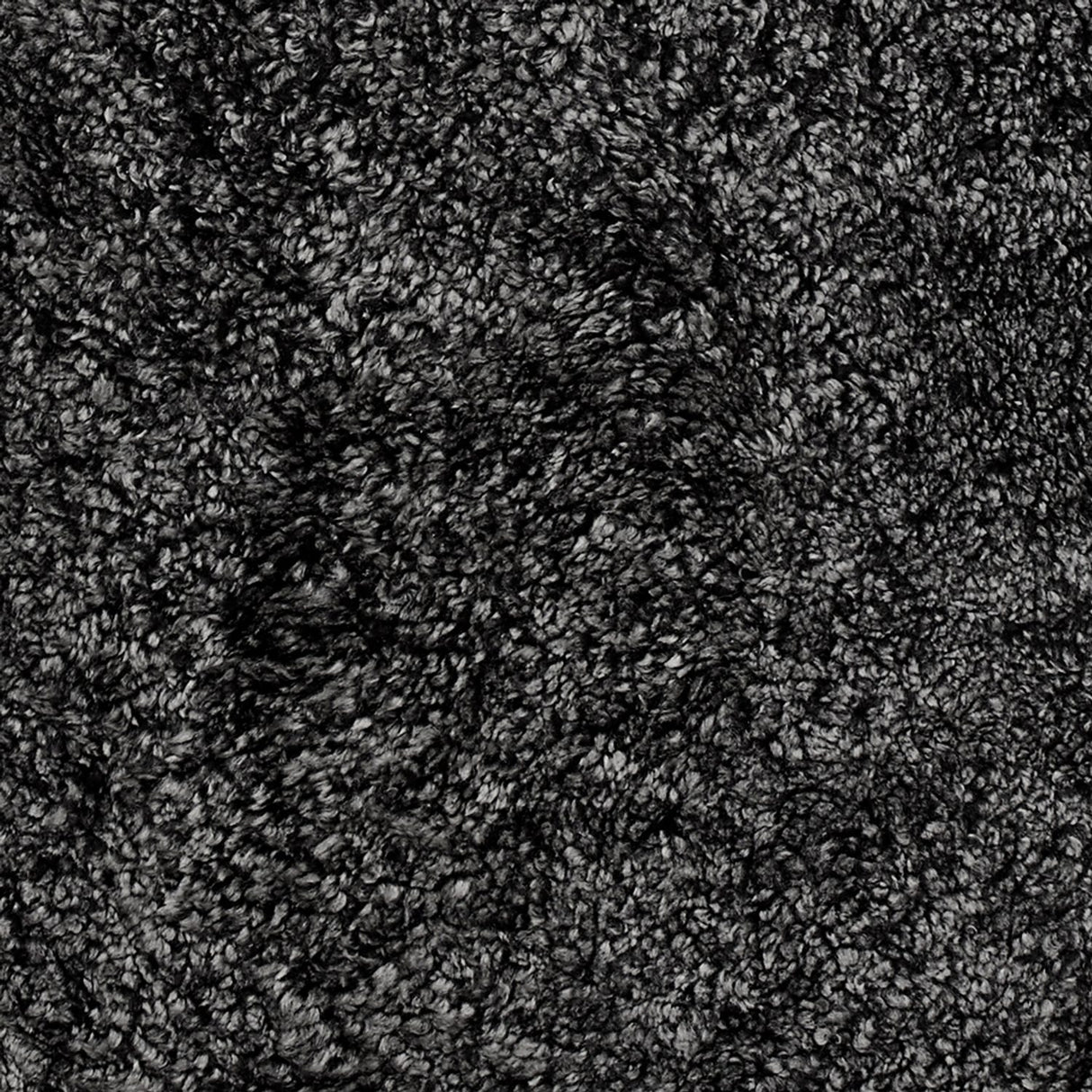 Curly Dubbel Fårskinn Fäll Dark Grey
