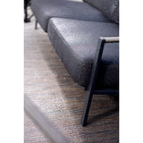 Lyra 2,5-sits Soffa 193x99 cm Svart/Teddy Black