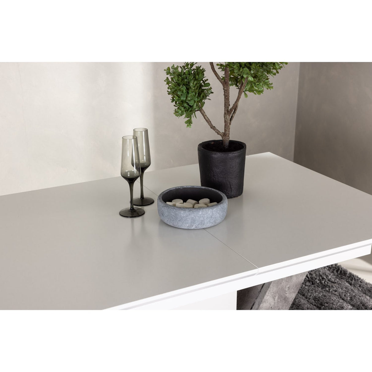 Disa Rektangulärt matbord Vit, 80 x 120