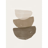 Penseldrag Poster Beige