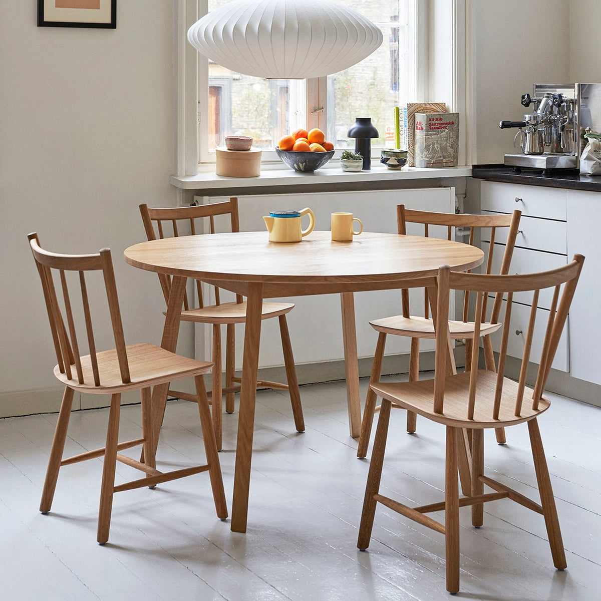 J41 Stol Warm grey – bokfaner med vattenbaserad lack, Warm grey – massiv bok med vattenbaserad lack
