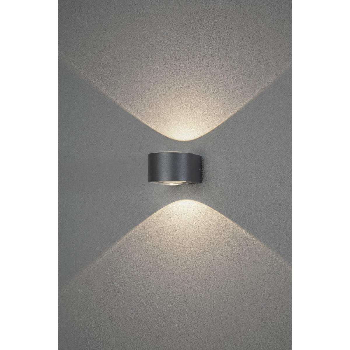 Gela HP-LED Upp/ner Vägglampa Ute Mörkgrå