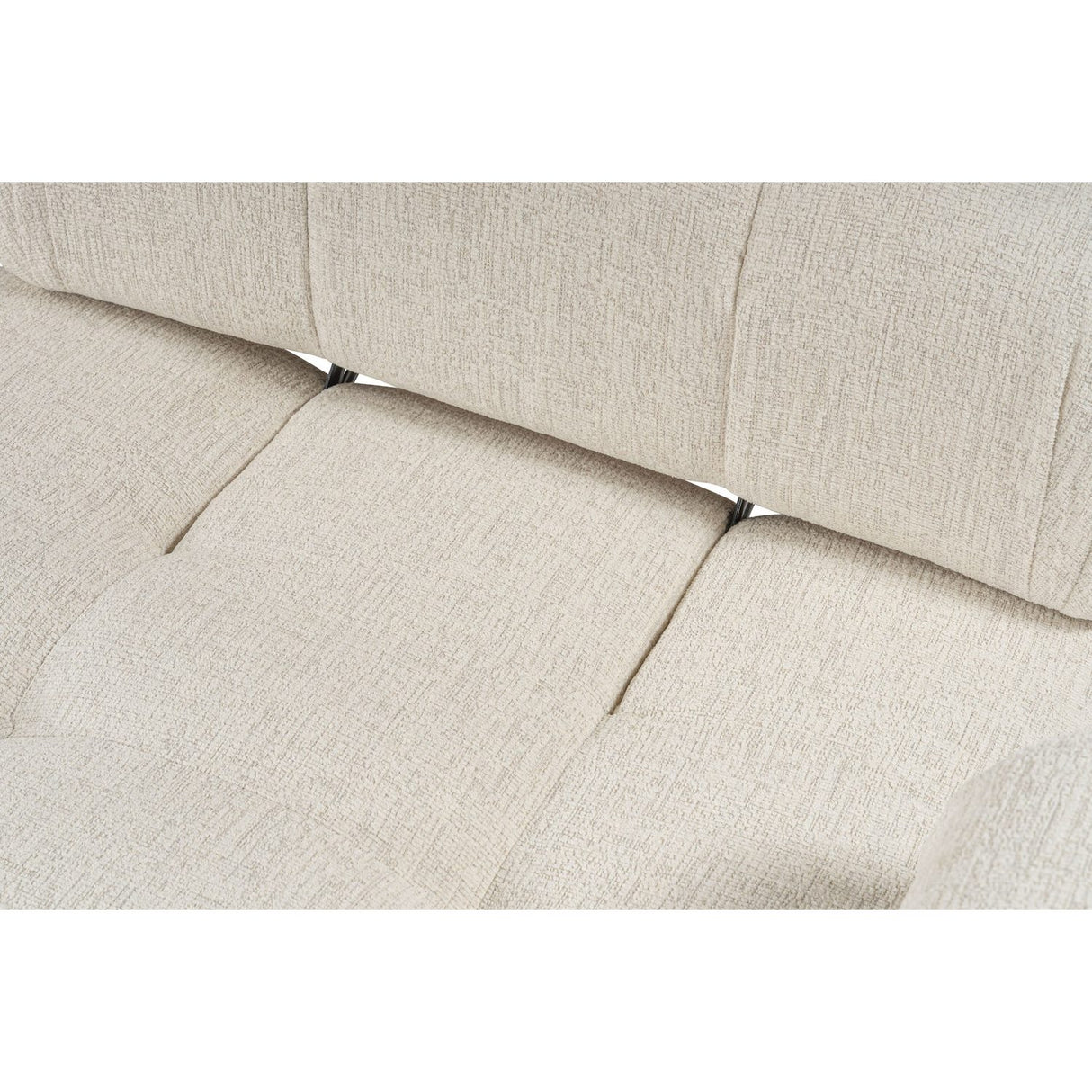 Tallinn 3-sits med puff (300-200 x 100 x 80 cm) Hörnsoffa Creme