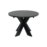 Alver Matbord Svart, Med 2 tillägg, 105 cm