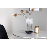 Hamden, Polar Rund matgrupp Svart,Silver, Vit, ⌀80