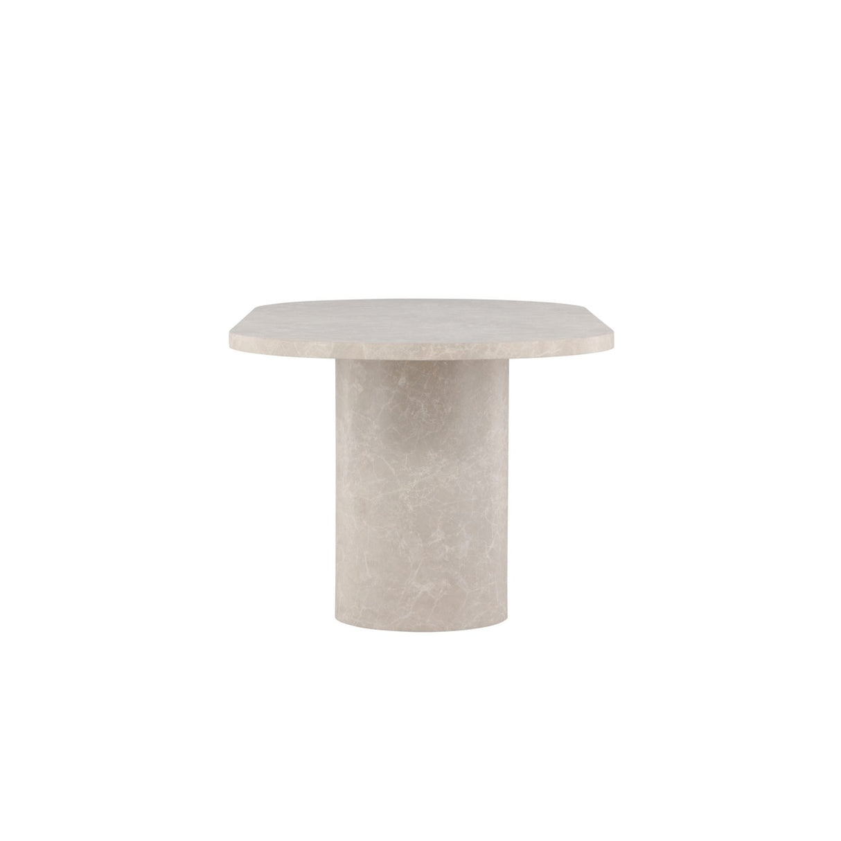 Narvik Ovalt matbord Beige, 200 x 100
