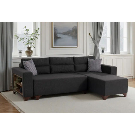 Dakar Mini (45 x 45 cm) Bäddsoffa, hörn Antracit