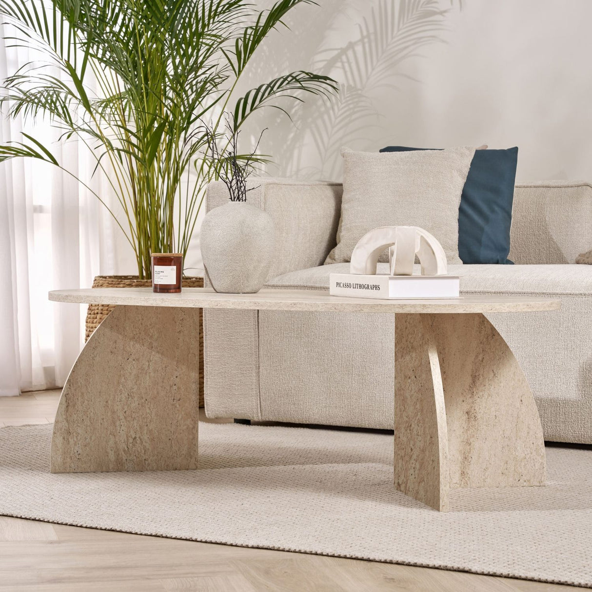 Casta Soffbord Travertine