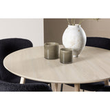 Plaza, Modesto Rund matgrupp Svart, Vitputsad, 4st