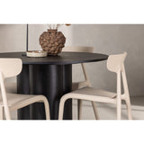 Olivia, Ursholmen Rund matgrupp Beige, Svart, ⌀110
