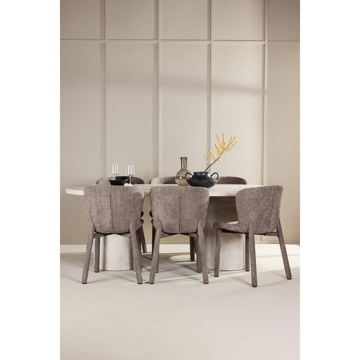 Narvik, Astoria Oval matgrupp Brun, Beige, 200 x 100