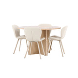 Strada, Lilja Oval matgrupp Beige, Vitpigmenterad, ⌀120