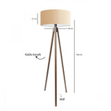 Luxor (H 200 cm) Beige Golvlampa
