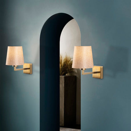 Profil Vägglampa Guld / kräm