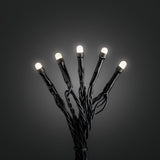 LED Frostad topp svart kabel Ljusslinga Ute 120 Lampor (19.04m), Varmvit