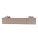 Sora (350 x 65 x 190 cm) Hörnsoffa Sandbeige
