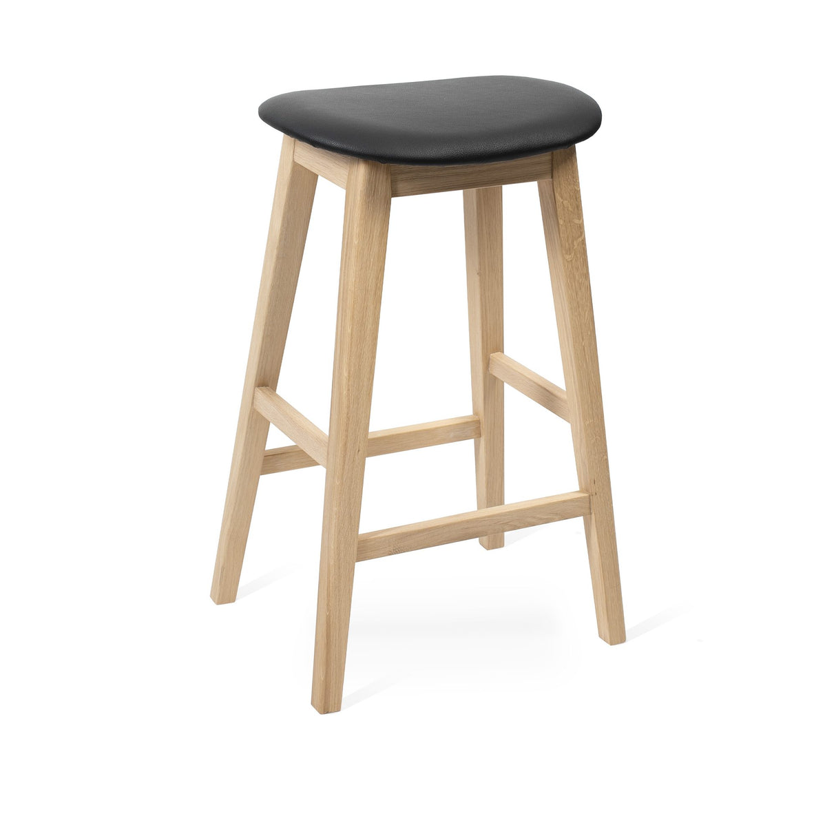 Kyoto Barpall Vitoljad Ek, Svart läder